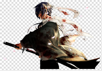 Anime Hakuōki Samurai Touken Ranbu Shinsengumi, Anime transparent background PNG clipart