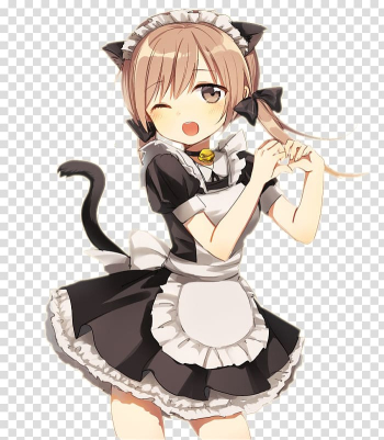 Anime Mangaka Catgirl Chibi, Anime transparent background PNG clipart Anime Mangaka Catgirl Chibi, Anime transparent background PNG clipart