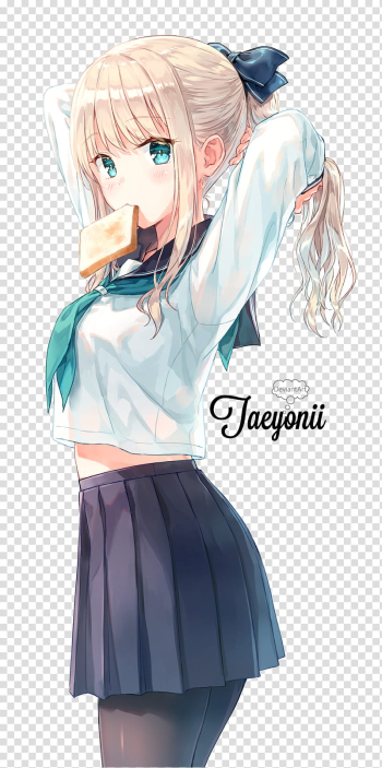 Anime School Girl, Jaeyonii anime character transparent background PNG clipart Anime School Girl, Jaeyonii anime character transparent background PNG clipart