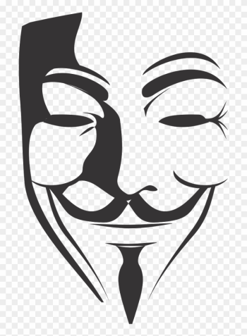 Anonymous Vector Png Transparent Anonymous Vector - V For Vendetta Mask Anonymous Vector Png Transparent Anonymous Vector - V For Vendetta Mask