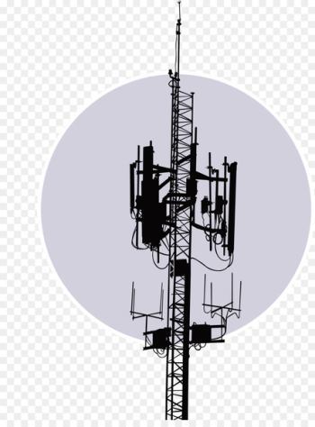 Antenna Telecommunications tower Satellite dish Radio - A relay satellite dish TV tower 