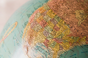 Antique Globe North America Antique Globe North America