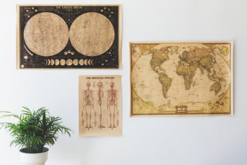 Antique Posters On Home Wall Antique Posters On Home Wall