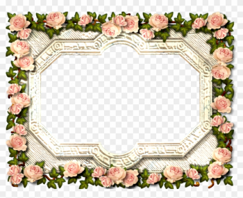 Antique Rose Frame By Scrapbee - Antique Frame Png
