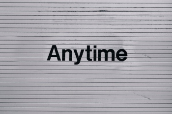 Anytime Sign On Wall Anytime Sign On Wall