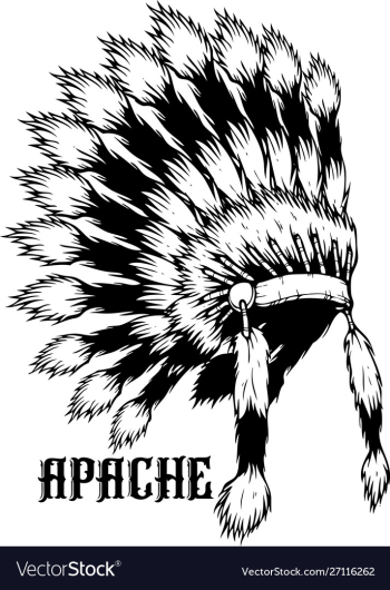 Apache logo vector image