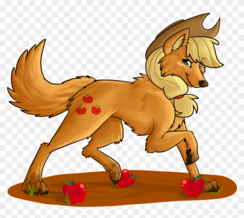 Apple, Applejack, Artist - Mlp Wolf Applejack