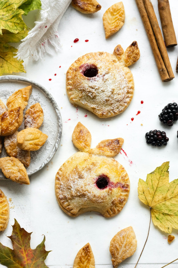 Apple blackberry pies freshly baked homemade autumn food recipe Apple blackberry pies freshly baked homemade autumn food recipe