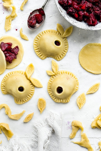 Apple blackberry pies unbaked homemade autumn food recipe Apple blackberry pies unbaked homemade autumn food recipe