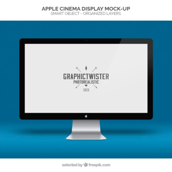 Apple cinema display mockup Apple cinema display mockup