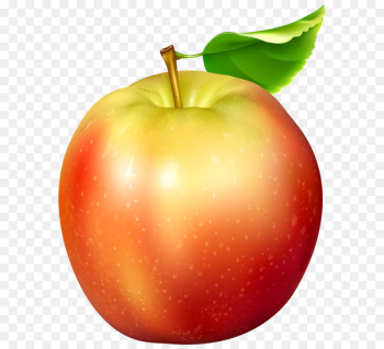 Apple Clip art - Red and Yellow Apple Transparent PNG Clip Art Image 