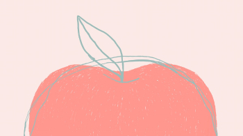 Apple cute fruit vector copy space Apple cute fruit vector copy space