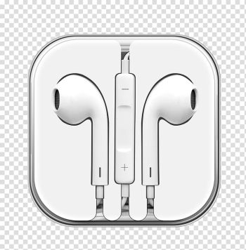 Apple EarPods case, iPhone 5 Headphones Microphone iPhone 6S Apple earbuds, White headphones transparent background PNG clipart