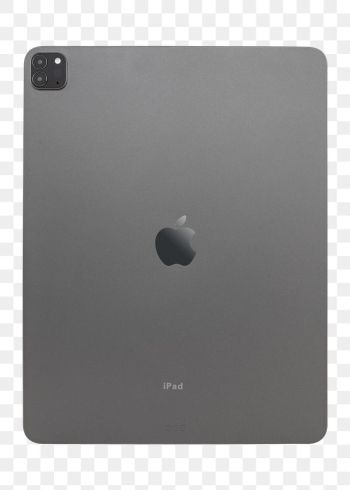 Apple iPad Pro 2020 space grey mockup transparent background. SEPTEMBER 14, 2020 - BANGKOK, THAILAND