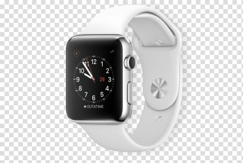 Apple Watch Series 2 Apple Watch Series 3 Pebble, Apple white smart watch transparent background PNG clipart