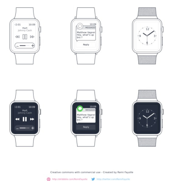 Apple Watch Wireframe Apple Watch Wireframe