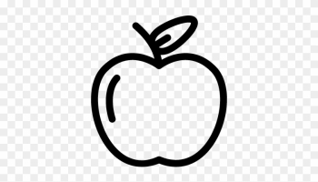 Apple With Leaf Vector - Apple Svg Apple With Leaf Vector - Apple Svg