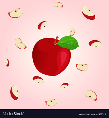 apple with slices apple with slices