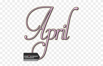April Word Art - Digital Scrapbooking April Word Art - Digital Scrapbooking