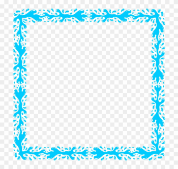 Aqua Border Frame Png Transparent Image - Blue Frame Png