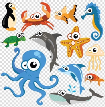Aquatic animal Deep sea creature Marine life Ocean, sea transparent background PNG clipart