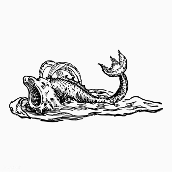 Aquatic creature vintage drawing | Free stock vector - 573382 Aquatic creature vintage drawing | Free stock vector - 573382