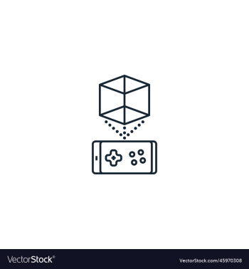 ar game creative icon from augmented reality ar game creative icon from augmented reality