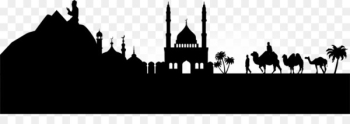 Arabian Peninsula Arabic Mosque Islam - Eid UL black simplified Hill Church 