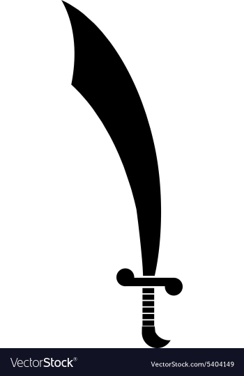 Arabian sword vector image Arabian sword vector image