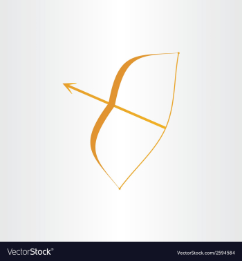 Archer bow arrow vector image Archer bow arrow vector image