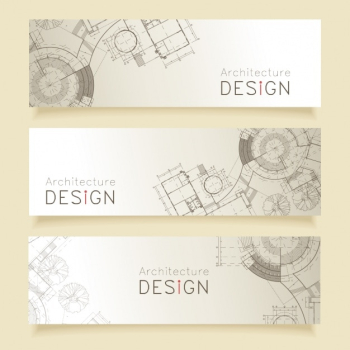 Architecture banners design Architecture banners design
