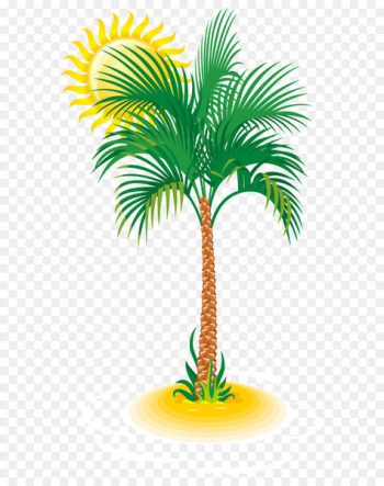 Arecaceae Tree Clip art - Palm and Sun PNG Clip Art Image Arecaceae Tree Clip art - Palm and Sun PNG Clip Art Image