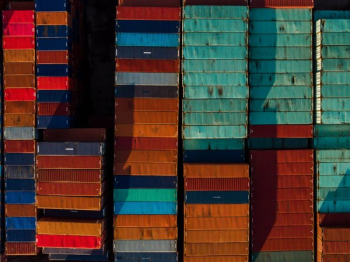 Arial View Of Shipping Containers Arial View Of Shipping Containers