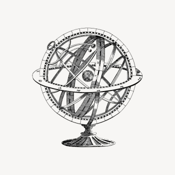 Armillary sphere drawing clipart, astronomy | Free Vector - rawpixel Armillary sphere drawing clipart, astronomy | Free Vector - rawpixel