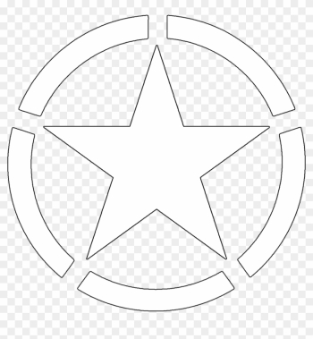 Army Star Vector Clip Art Library - Us Army White Star