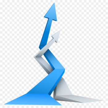 Arrow - Blue up arrow 