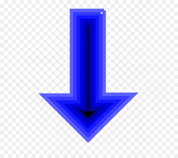 Arrow Cartoon Icon - Blue arrow 