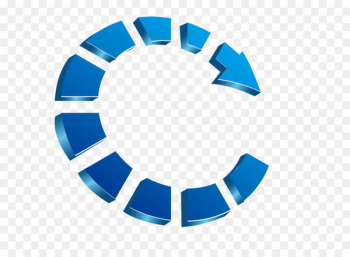 Arrow Circle - Creative blue arrow 