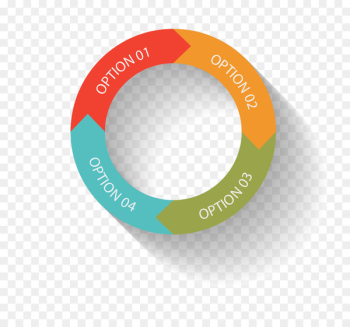 Arrow Data Chart Circle - Colored arrows circular data Arrow Data Chart Circle - Colored arrows circular data