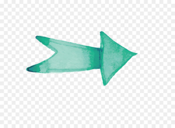Arrow Euclidean vector - Vector blue painted double-tailed arrow arrow 