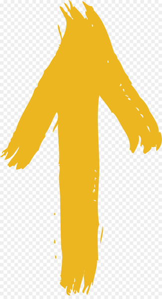 Arrow Euclidean vector Yellow Computer file - Yellow cute arrows 