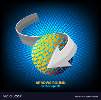 Arrows shaped vector image Arrows shaped vector image