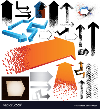 Arrows vector image Arrows vector image