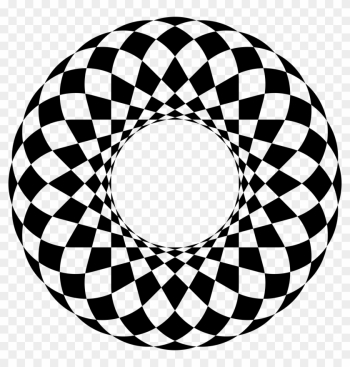 Art Deco Checkered Frame 2 - Symmetrical Art Art Deco Checkered Frame 2 - Symmetrical Art