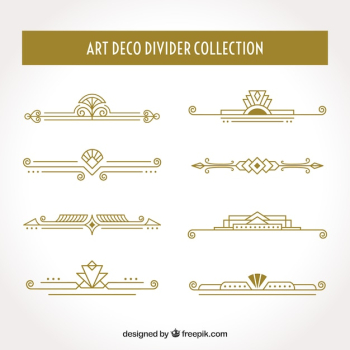 Art deco divider collection Art deco divider collection