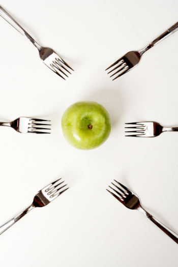 Art food background: lose weight, choice, competition