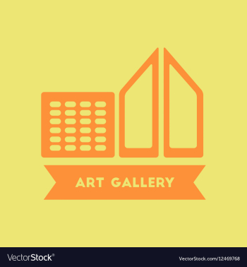 Art gallery building vector image Art gallery building vector image