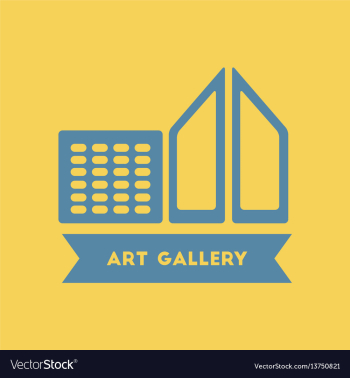 Art gallery building vector image Art gallery building vector image