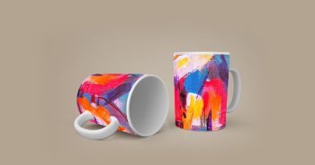 ART GRAPHICS coffee mugs Mock up psd Template.