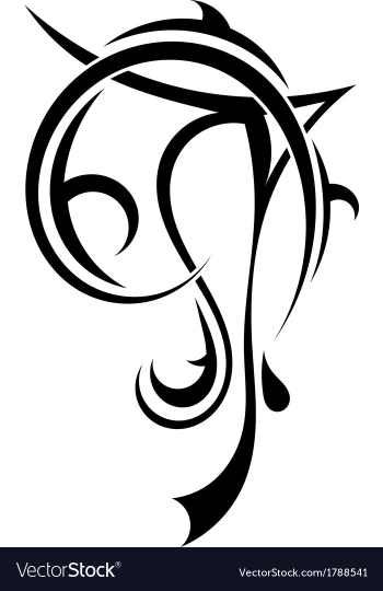 Art tattoo vector image Art tattoo vector image